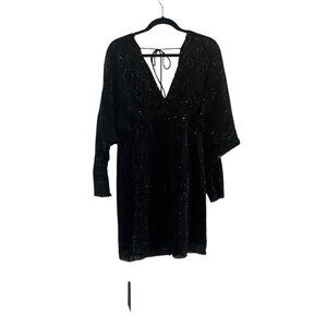 NWT Astr Women's Black Sequins Dress Size L